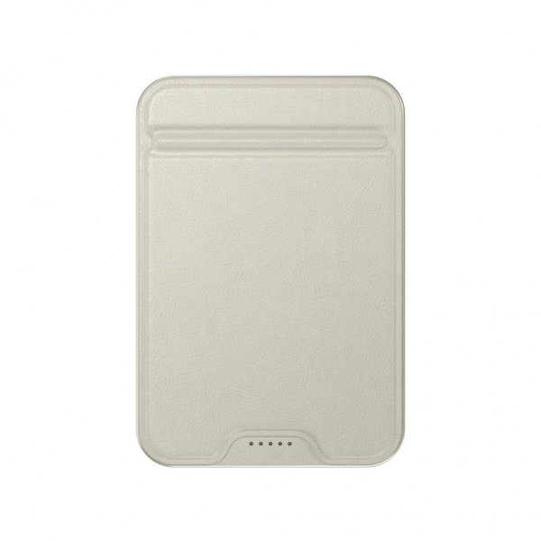 Satechi OntheGo Qi2 10K MagSafe-powerbank med Stander Sand