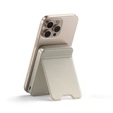 Satechi OntheGo Qi2 10K MagSafe-powerbank med Stander Sand
