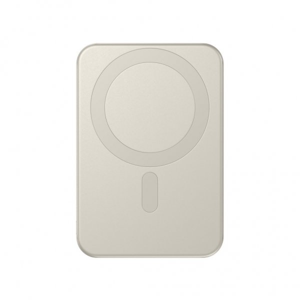 Satechi OntheGo Qi2 5K MagSafe-powerbank med stativ sand