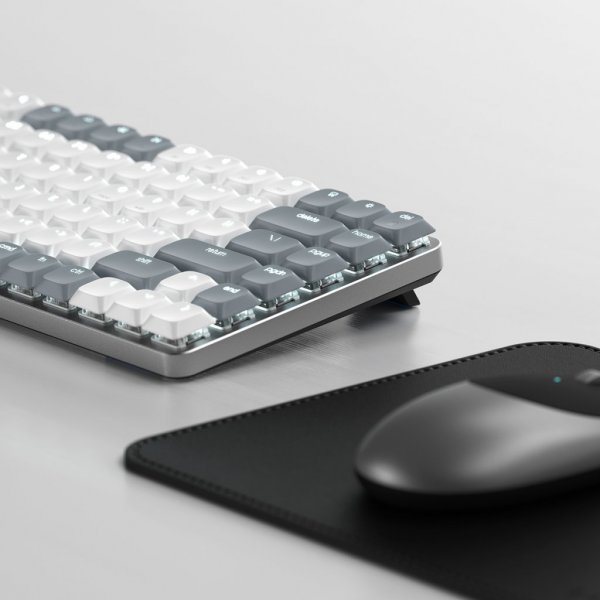 Satechi SM1 Slim Mekanisk Bluetooth Tastatur Lysegrå
