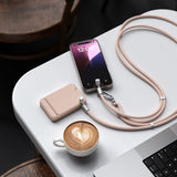Satechi OntheGo Lanyardkabel USB-C 1.5m Desert Rose