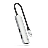 Satechi 4-i-1 USB-C Slim Multiport Adapter 4K Sølv