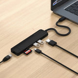 Satechi 7-i-1 USB-C Slim Multiport Adapter med Ethernet Sort