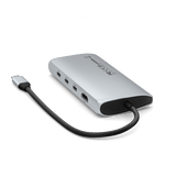 Satechi USB-C Multiport Adapter 8K med Ethernet V3 Sølv