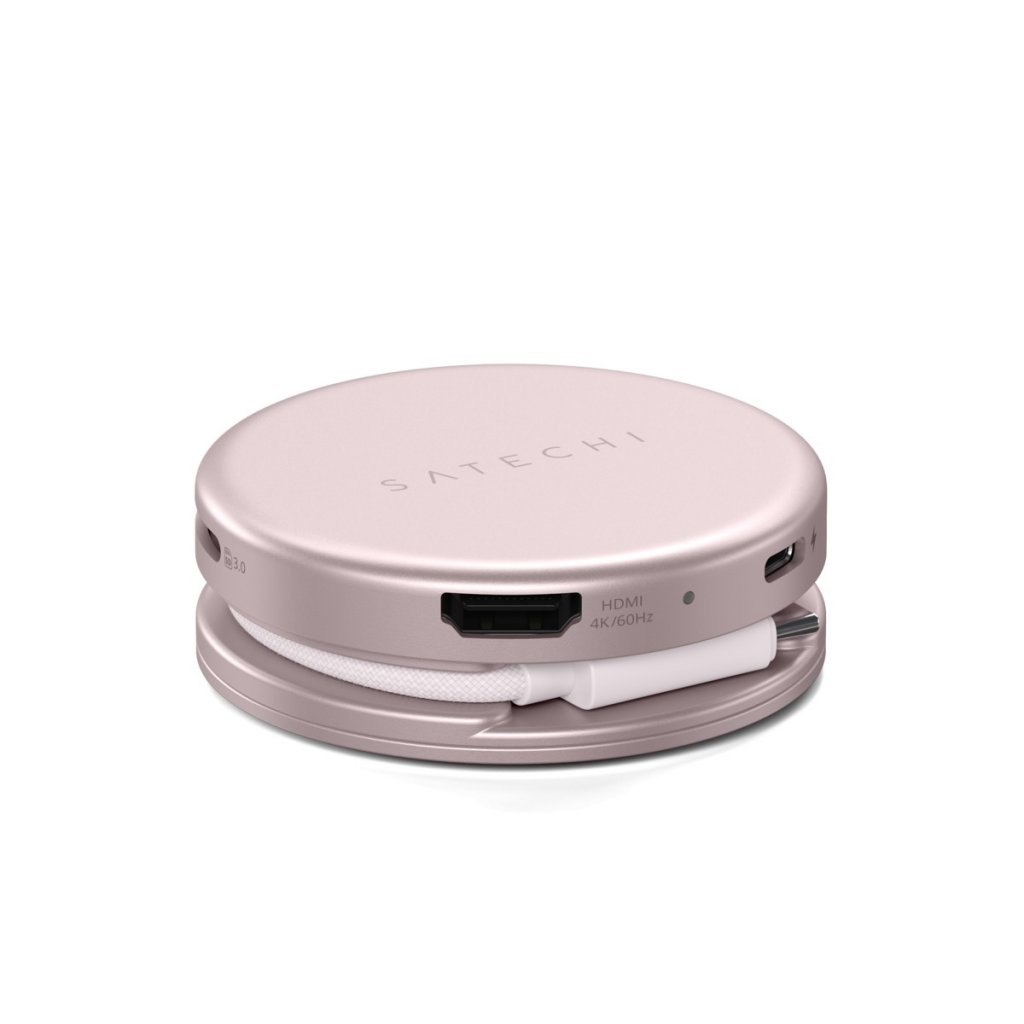 Satechi OntheGo 5-in-1 Multiport Adapter USB-hub Blush