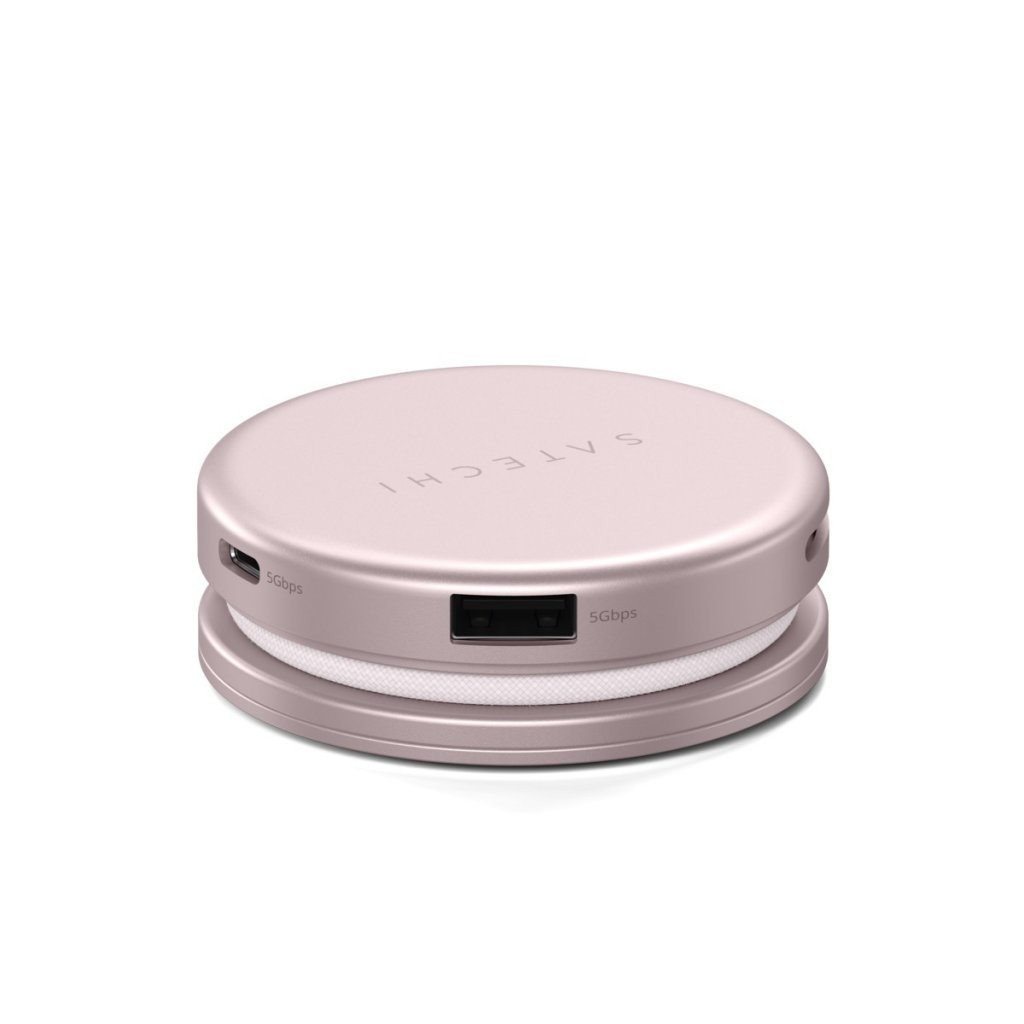 Satechi OntheGo 5-in-1 Multiport Adapter USB-hub Blush