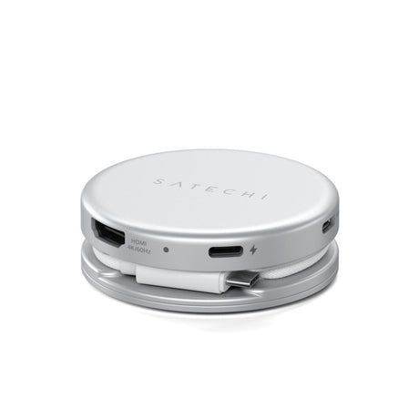 Satechi OntheGo 5-in-1 Multiport Adapter USB-hub Sølv
