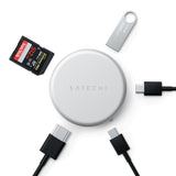 Satechi OntheGo 5-in-1 Multiport Adapter USB-hub Sølv