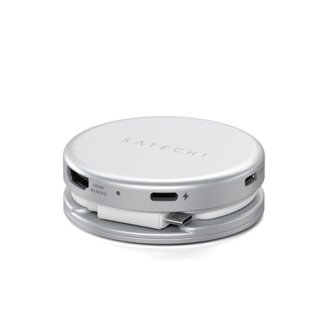 Satechi OntheGo 5-in-1 Multiport Adapter USB-hub Sølv