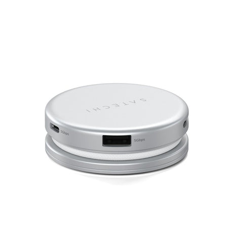 Satechi OntheGo 5-in-1 Multiport Adapter USB-hub Sølv