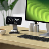 Satechi Trådløs Oplader 2-i-1 Foldbar Qi2 Wireless Charging Stand MagSafe