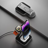 Satechi Trådløs Oplader 3-i-1 Foldbar Qi2 Trådløs Opladningsstander MagSafe