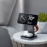Satechi Trådløs Oplader 3-i-1 Foldbar Qi2 Trådløs Opladningsstander MagSafe
