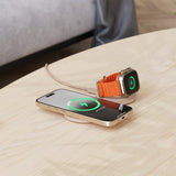 Satechi On-the-Go 2-i-1 trådløs oplader Desert Rose