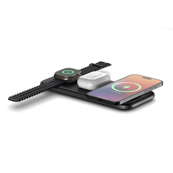 Satechi Trådløs Oplader Qi2 Trio Wireless Charging Pad MagSafe
