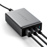 Satechi 100W GaN PD rejseoplader med dobbelte USB-C og USB-A porte