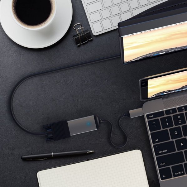 Satechi Type-C VGA-adapter Space Gray