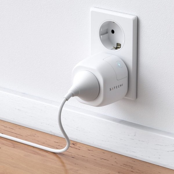 Satechi Homekit Smart Outlet Kontakt Hvid