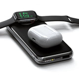 Satechi Quatro Powerbank med indbygget Qi-opladning og Apple Watch-opladning