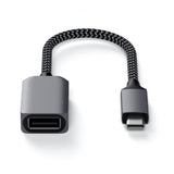 Satechi USB-C til USB-A 3.0 adapterkabel Grå