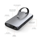 Satechi USB-C On-the-Go Multiport-adapter Space Gray