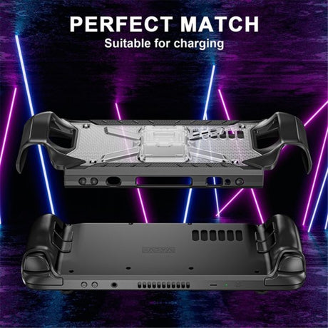 Steam Deck Etui med Stativ Sort Transparent