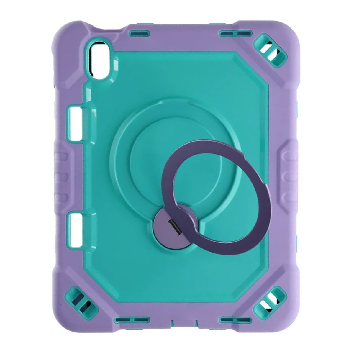 iPad 11 (A16)/iPad 10.9 (gen 10) Cover med stativ og Håndstrop Grøn Lilla