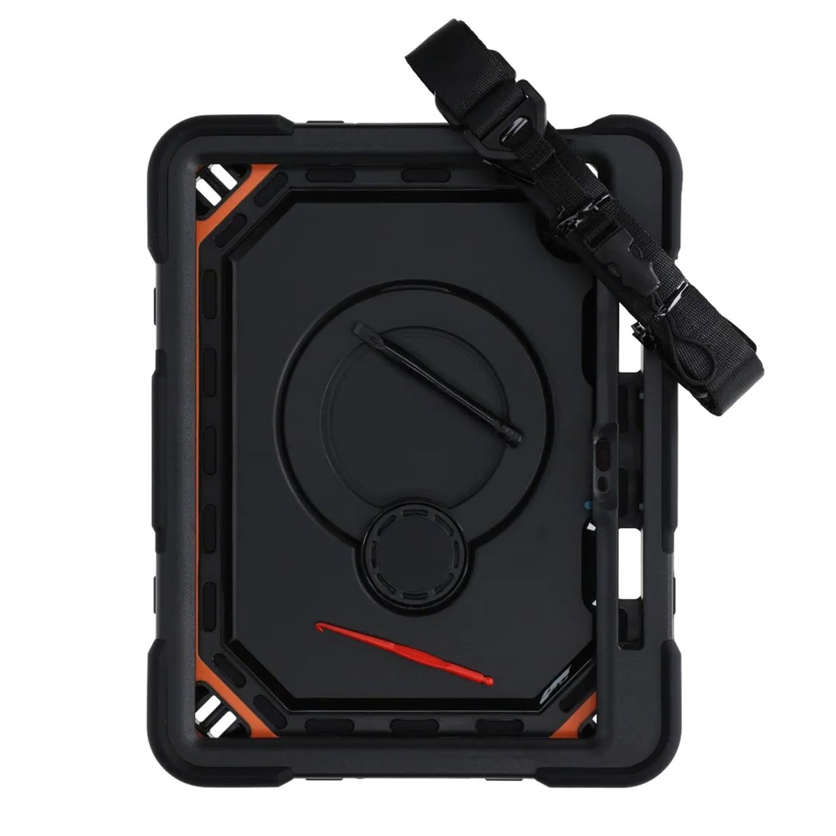 iPad 11 (A16)/iPad 10.9 (gen 10) Cover med stativ og Håndstrop Sort