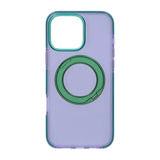 iPhone 16 Pro Cover med roterbart stativ Lilla
