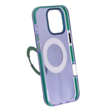 iPhone 16 Pro Max Cover med roterbart stativ Lilla