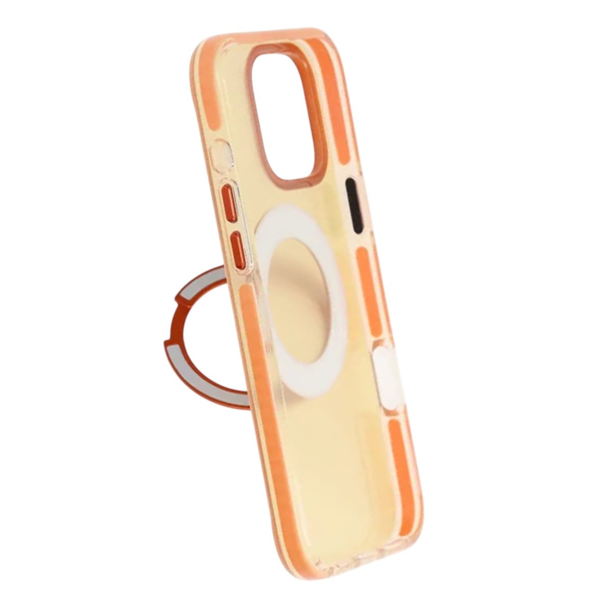 iPhone 16 Pro Cover med roterbart stativ Orange