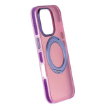 iPhone 16 Pro Cover med roterbart stativ Lyserød Lilla
