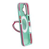 iPhone 17 Cover med roterbart stativ Grøn