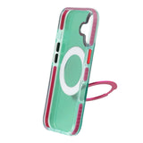 iPhone 17 Cover med roterbart stativ Grøn