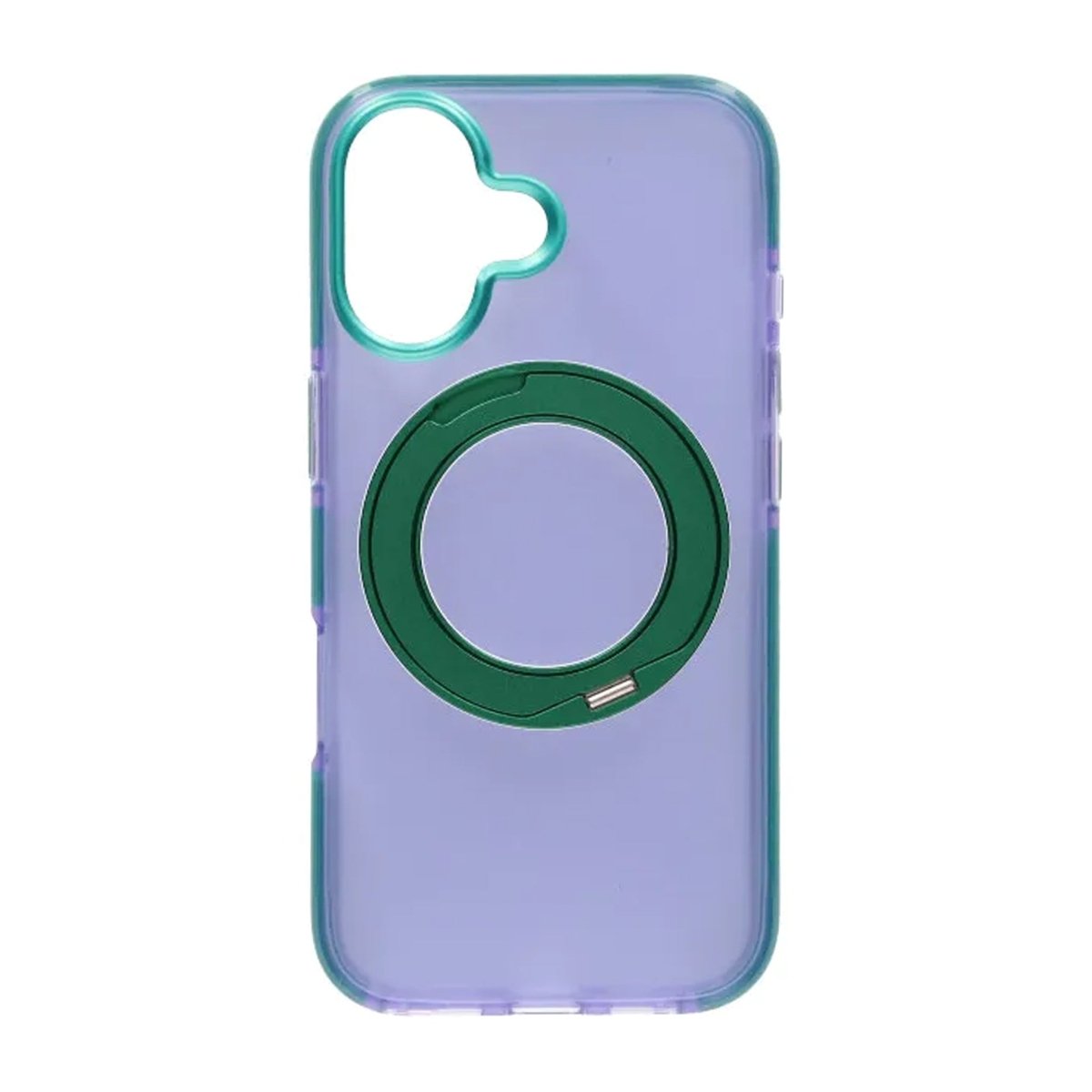 iPhone 17 Cover med roterbart stativ Lilla