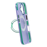 iPhone 17 Cover med roterbart stativ Lilla