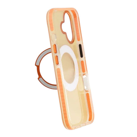 iPhone 17 Cover med roterbart stativ Orange