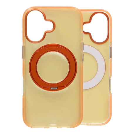 iPhone 17 Cover med roterbart stativ Orange