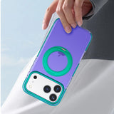 iPhone 17 Pro Max Cover med roterbart stativ Lilla