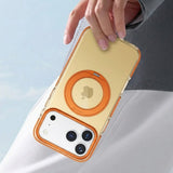 iPhone 17 Pro Max Cover med roterbart stativ Orange