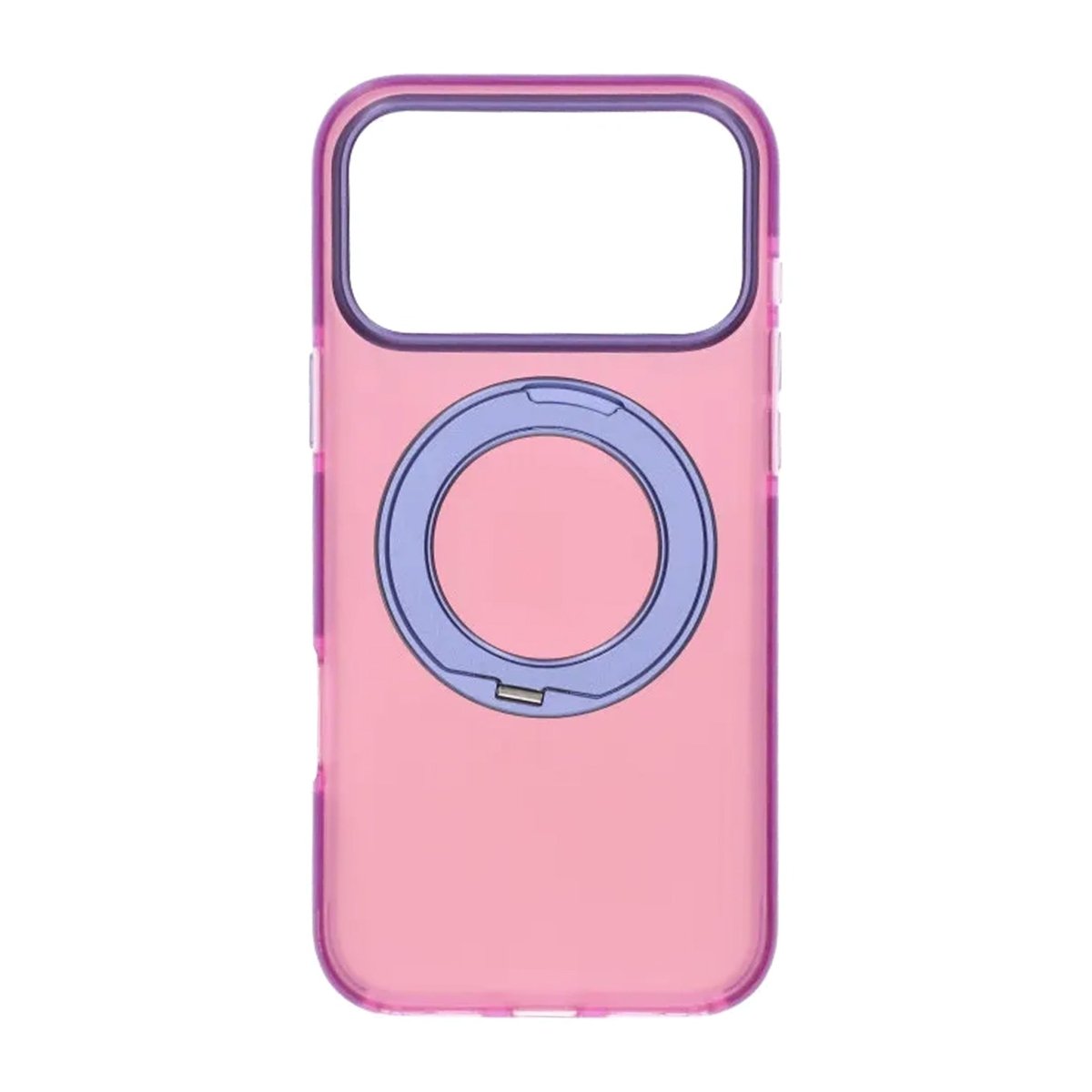 iPhone 17 Pro Max Cover med roterbart stativ Lyserød Lilla