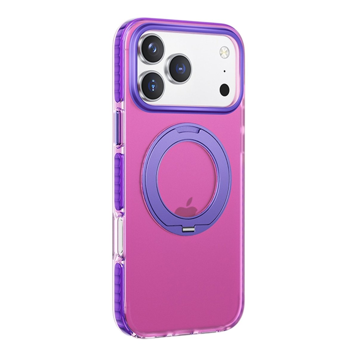 iPhone 17 Pro Cover med roterbart stativ Lyserød Lilla