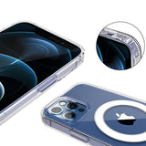 iPhone 13 Pro Max Cover TPU MagSafe Stødsikkert Gennemsigtigt