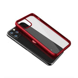 iPhone 11 Pro Max Cover Stødsikkert TPU Rød Transparent