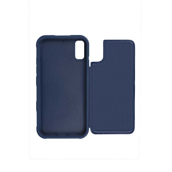 iPhone Xr Cover med Udfoldelig Kortholder Blå