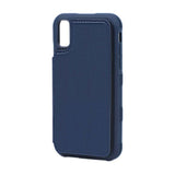 iPhone X/iPhone Xs Cover Foldbar Kortholder Blå