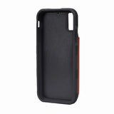 iPhone X/iPhone Xs Cover Udfoldelig Kortholder Brun