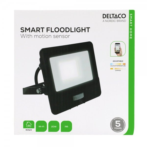 Deltaco Smart Home Projektør med Bevægelsessensor 20W