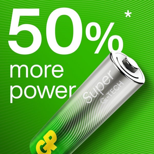 GP Super Alkaline AA-batteri 15A/LR6 40-pak