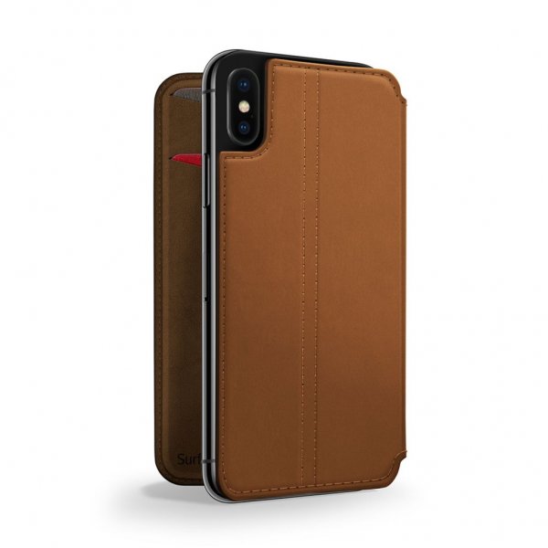 Twelve South iPhone X Etui SurfacePad Ægte læder Brun